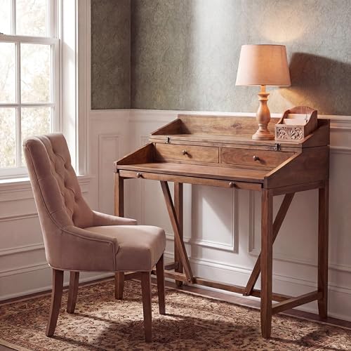 Safavieh American Homes Collection Wyatt Dark Teak Writing Desk - color: Oak