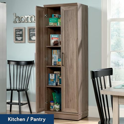 Sauder HomePlus Storage Cabinet/ pantry cabinets, Salt Oak finish - color: Salt Oak