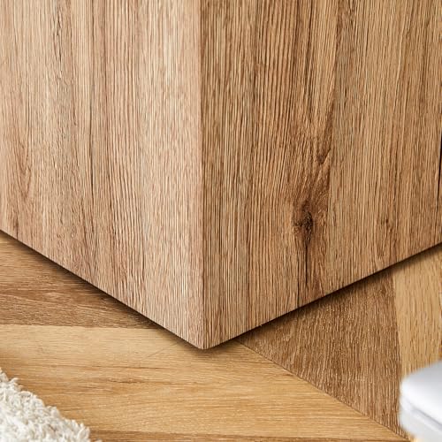 15.7" H Square Compact Coffee Table,Small Cube End Table,Modern Side Table with Stylish Wood Pattern,Minimalist Accent Table for Living Room,Office,Apartment,Nightstand(Light Wood,15.7") - color: Light Wood,15.7"h