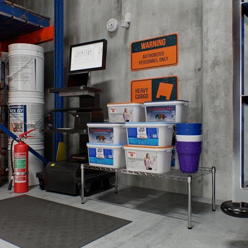 21" Deep x 42" Wide x 14" Height Wire Shelving Kit | 1-Tier | NSF Commercial Storage Rack Unit - size: 21" Deep x 42" Wide