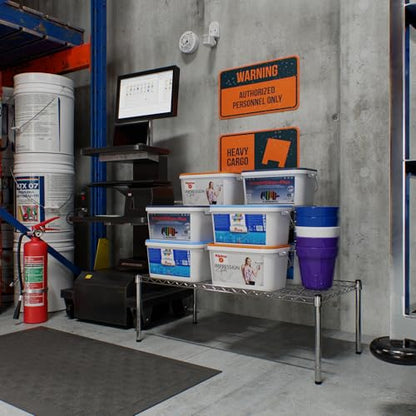 21" Deep x 42" Wide x 14" Height Wire Shelving Kit | 1-Tier | NSF Commercial Storage Rack Unit - size: 21" Deep x 42" Wide