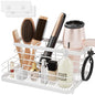 VITVITI Metal Hair Tool Organizer Wall Mounted, Hair Dryer Holder Basket Storage, Bathroom Sink Organizer Countertop for Vanity Makeup Brush/Hair Straightener/Styling Tools, White, Stand - style: B White