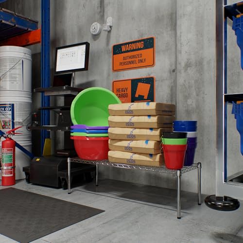 18" Deep x 48" Wide x 14" Height Wire Shelving Kit | 1-Tier | NSF Commercial Storage Rack Unit - size: 18" Deep x 48" Wide