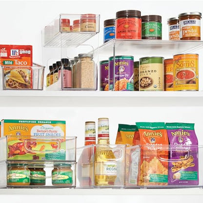 iDesign Clear Plastic Stackable Storage Bin Organizer | Slim, Tall, Narrow, For Kitchen or Pantry - style: Pack of 1