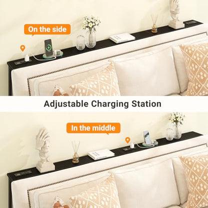 ELYKEN 47.2" Narrow Console Table with Outlet, Sofa Table Behind Couch | Extra Long Skinny Entryway Tables with Charging Station for Living Room, Hallway, 5.9 x 47.2 x 29.5in, Black - color: Black, size: 5.9"DX47.2"WX29.5"H
