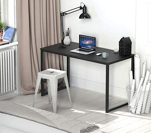 SHW Mission 48-Inch Home Office Computer Desk, Black - color: Black, size: 48-Inch