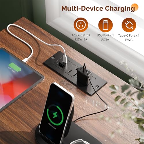 VINGLI Nightstands Set of 2 with Fabric Drawer, Walnut Nightstand with Charging Station, Fluted Night Stands, Bedside Tables/End Tables with Charger Station, Side Table Bedroom,Small Night Stand,2 pcs - color: Walnut, size: 15"W-1 Drawer 2 Shelf