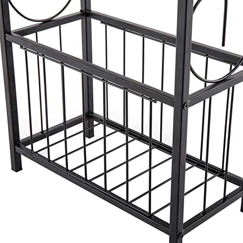 Vasitelan End Table,Industrial Retro Small Side Table for Small Spaces Living Room Bedroom Kitchen and Office (Coffee) - color: Coffee