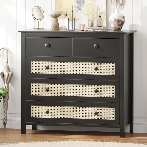Farini 39.4" Buffet Cabinet with 4 Drawers,Kitchen Sideboard for Dining Room, Hallway & Living Room, Coffee Bar Storage Console Table,Black - color: Black, size: 39.4 inch-Drawers