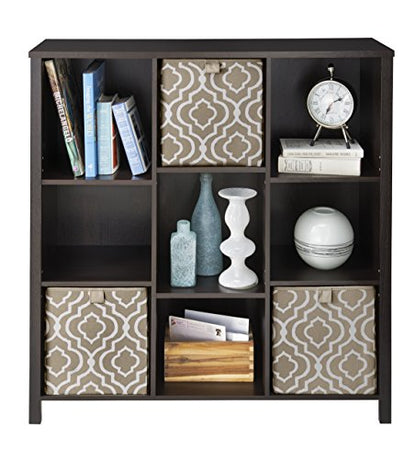 ClosetMaid BR & Name Internal 16058 Premium Adjustable 9-Cube Organizer, Black Walnut - color: Black Walnut, size: 9-Cube