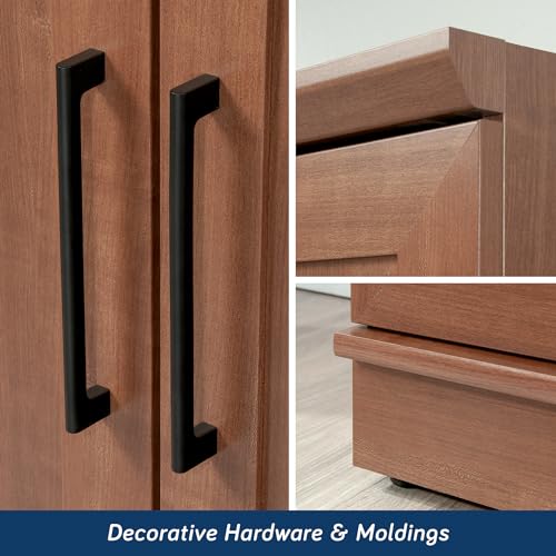 Sauder HomePlus Storage Cabinet/ Pantry cabinets, Sienna Oak finish - color: Sienna Oak