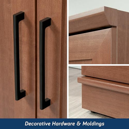 Sauder HomePlus Storage Cabinet/ Pantry cabinets, Sienna Oak finish - color: Sienna Oak