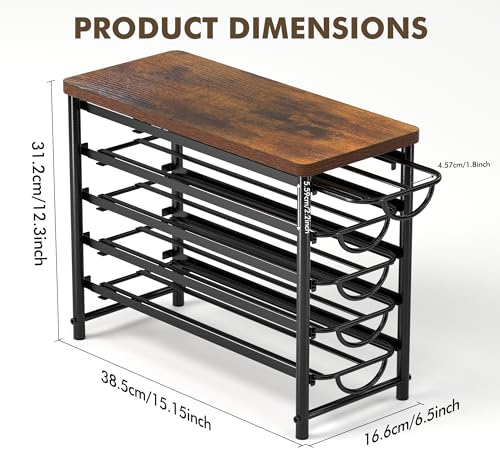 HFHOME Coffee Pod Holder with Wooden Top, Compatible with K-Cups, 5-Tier Coffee Capsule Storage Drawer, 70 Capacity Pods Organizer with 3 Mug Holders, for Home, Office, Kitchen Counter, Black - color: Black-70 Pod