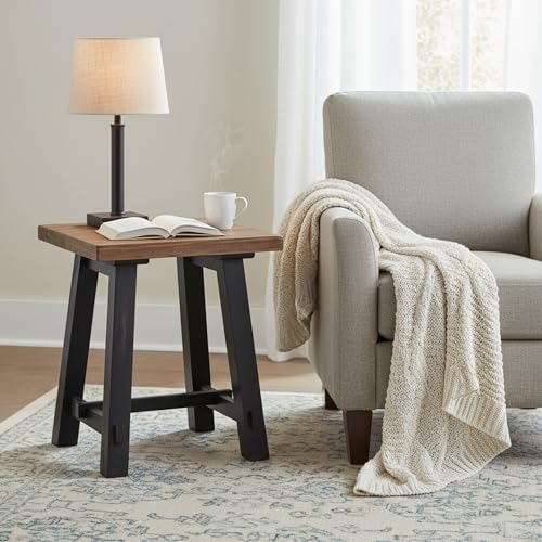 Alaterre Furniture Adam 21 Solid Wood Side Tabl