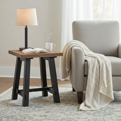 Alaterre Furniture Adam 21 Solid Wood Side Tabl