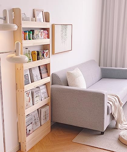 Solid Wood Bookshelf Bookcase Book Shelf Organizer for Books, Toy Storage Bookshelf Rack Wall for Kids and Adults (Width 31.5in (80CM)) - size: Width 31.5in (80CM)
