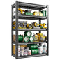 Raybee Storage Shelves Garage Shelving Heavy Duty,5-Tier Adjustable Garage Shelves,Metal Shelving for Garage,Basement, Warehouse,Pantry, 72" H x 31.5" W x 16.5" D，Black - size: 16.5"D x 31.5"W x 72"H,Black