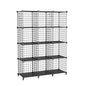 12-Cube Storage Organizer, Metal Wire Cube Shelving Unit, 11.8" L x 11.8" W x 11.8" H, Modular Grid Bookshelf for Closet, Bedroom, Office, Black ATTJL12B - color: Black