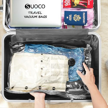 Travel Vacuum Bags for Clothing with Rechargeable Electric Pump, Compression Packing Cubes Organizer Storage for Luggage Suitcase, Space Saver Seal Bags for Vacation Cruise, 12 Combo - style: 12 Combo