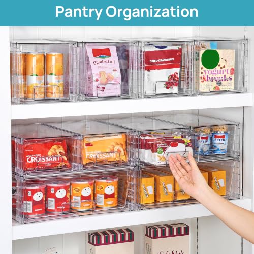 Vtopmart 7pack Easily Clear Storage Dawers - style: 1 Wide+2 Medium+4 Small