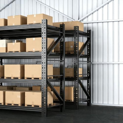 Garage Shelves Heavy Duty 73" H*57" W*23.6" D Metal Garage Shelving Unit High Load Capacity Industrial Storage Shelves for Garage Warehouse Basement - size: 73"H*57"W*23.6"D