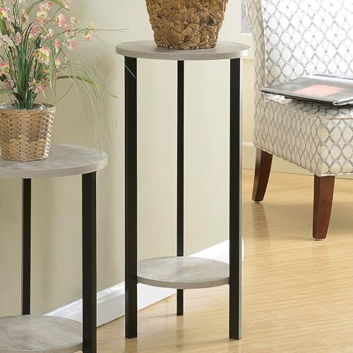 "Convenience Concepts Graystone 31"" Plant Stand, Faux Birch / Black" (111253) - color: Faux Birch/Black