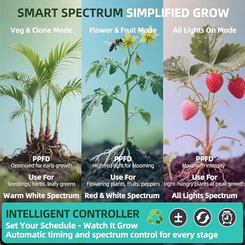 Dual Head Under Shelf Grow Light, Stick On LED Shelf Plant Light with Timer | Dual Head Under Cabinet Grow Light, Full Spectrum 3500K High PPFD LED for Plant Stands, Shelves & Multi-Plant Coverage - size: 2 Head 1 Pack Plus