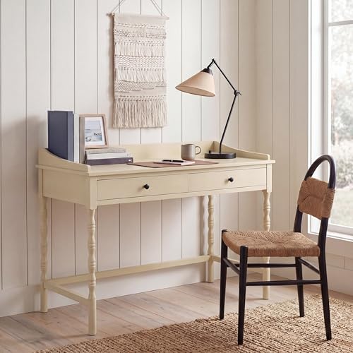SAFAVIEH Home Collection Astaroth Sand 2-Drawer Computer Table Office Writing Desk - color: Sand