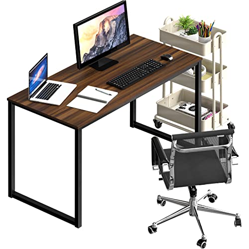 SHW Mission 40-Inch Home Office Computer Desk, Walnut - color: Walnut, size: 40-Inch