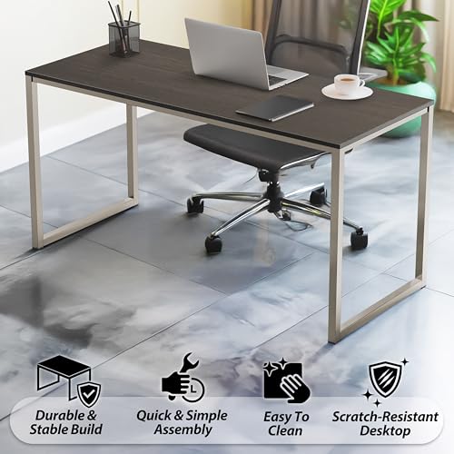 SHW Mission 48-Inch Home Office Computer Desk, Espresso - color: Espresso, size: 48-Inch