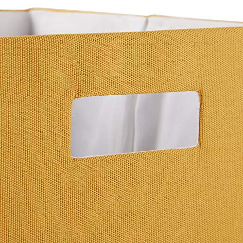 DII Collapsible Polyester Storage Cube, Solid, Lightweight and Durable, Large Square, 13x13x13, Honey Gold - color: Honey Gold, size: Large Square, 13x13x13"