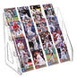 CELSOL Upgraded 4 Tier Acrylic Card Display Stand, Clear Display for Greeting Cards, Sports Cards, Postcards, Stickers & Brochures, Easy Snap-On, Increased Height & Thickness for Better Presentation (4 Tier 1 Pack) - size: 4 Tier 1 Pack
