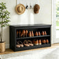 Shoe Bench, Entryway Seating Bench for Shoe Storage - color: Black
