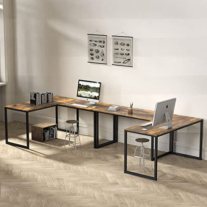 SHW Mission 48-Inch Home Office Computer Desk, Rustic Brown - color: Rustic Brown, size: 48-Inch