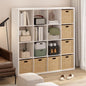Furinno Cubicle Book Shelf, 16-Cube Bookshelf, Extra Thick Frame Reversible Tall Wide Bookcase with Open Back, 14.6 x 57.8 x 58, for Living Room, Bedroom, Home Office, Plain White - color: Plain White, size: 16-Cube