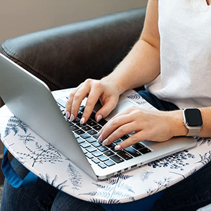 LAPGEAR MyStyle Lap Desk – Blue Garden, Fits 15.6” Laptops - color: Blue Garden