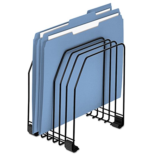 Fellowes Workstation File Organizer, 7 Section, Wire, Black (68112) - size: Holds letter or legal size files.