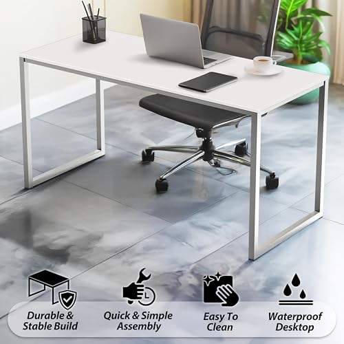 SHW Mission 32-Inch Home Office Computer Desk, White - color: White, size: 32-Inch