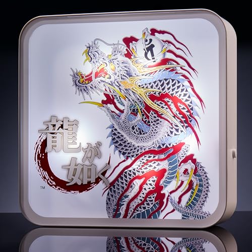 Numskull Official Yakuza Acrylic Logo Desk Lamp Wall Light for Bedroom, Office, Home, Study, Work - color: Yakuza