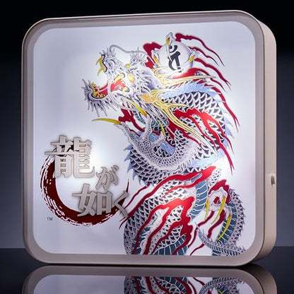Numskull Official Yakuza Acrylic Logo Desk Lamp Wall Light for Bedroom, Office, Home, Study, Work - color: Yakuza
