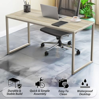 SHW Mission 40-Inch Home Office Computer Desk, Maple - color: Maple, size: 40-Inch