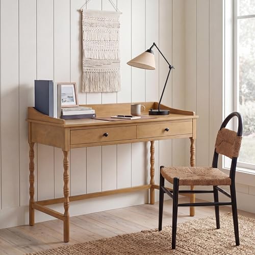SAFAVIEH Home Collection Astaroth Desert Brown 2-Drawer Computer Table Office Writing Desk - color: Desert Brown