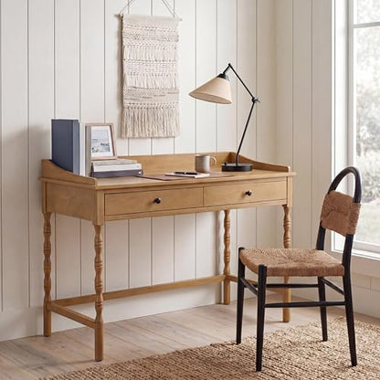 SAFAVIEH Home Collection Astaroth Desert Brown 2-Drawer Computer Table Office Writing Desk - color: Desert Brown