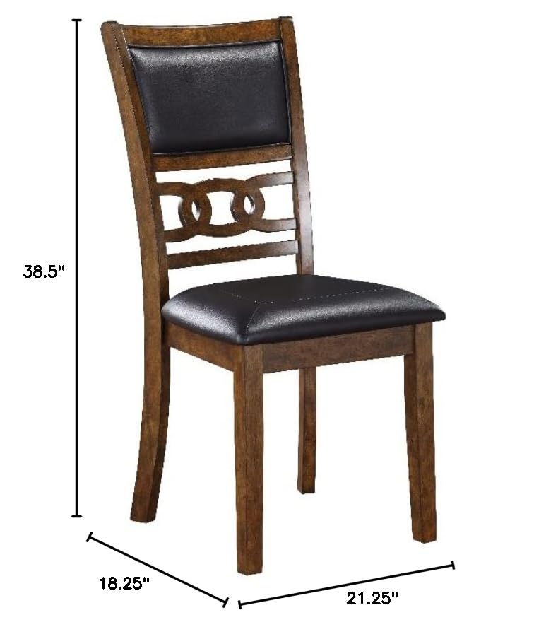 New Classic Furniture Gia Dining Chairs, Set of 2, Brown - color: Brown, size: Set of 2, style: Dining Chair