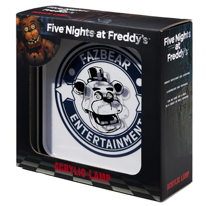 Numskull Official Five Nights at Freddy's Desk Lamp Wall Light for Bedroom, Office, Home, Study, Work - Perspex Material - Official FNAF Merchandise - color: FNAF