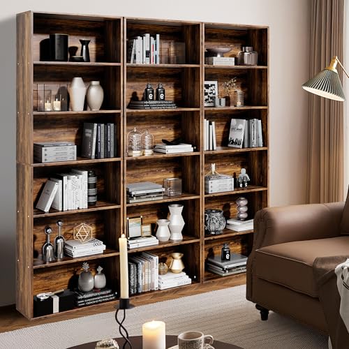GRUSIGN 71" Tall 6-Tier Bookshelf, Large Open Display Bookcase with Ample Storage, Floor Standing Book Shelf for Living Room, Home Office, Bed Room, Brown - color: Brown