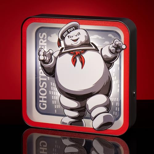 Numskull Ghostbusters Stay Puft Lamp Wall Light - Ambient Lighting Gaming Accessory for Bedroom, Home, Study, Office, Work - Official Ghostbusters Merchandise - color: Yellow