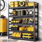 Garage Shelving, Heavy Duty Storage Shelves, Adjustable Boltless Units | Metal Shelving with Double Layer Posts, Industrial Steel Shelving for Garage Basement Warehouse Kitchen, Black, 72H*36W*15D - size: 36W*72H*15D-5T