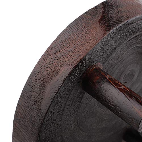 Wood Plant Stands Indoor Outdoor, 9cm/3.5 Tall Plant Holder Wooden Stool Display Stand Flower Pot Stand Small Round Side Plant Table Planter Stands for Indoor Plants (Brown, 17cm)