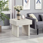 Roundhill Furniture Athens Modern Accent End Table, Off-White - color: Off-white